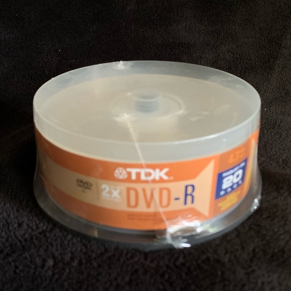 TDK dvd-r 20 pack blank DVDs - new - Picture 1 of 4